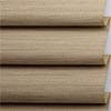 Elegant beige fabric sample showcasing high-quality window treatment materials for custom blinds and drapery solutions.